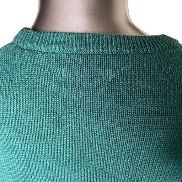 Mens Chaps Crewneck Pullover Sweater Grean XL u New With Tags - Picture 4 of 13